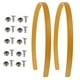 thumbnail image 1 of EeaseMX Juego de 2 asas de cuero para bolsos, correas de repuesto para bolsos, cinturones con remaches, 1 of 7