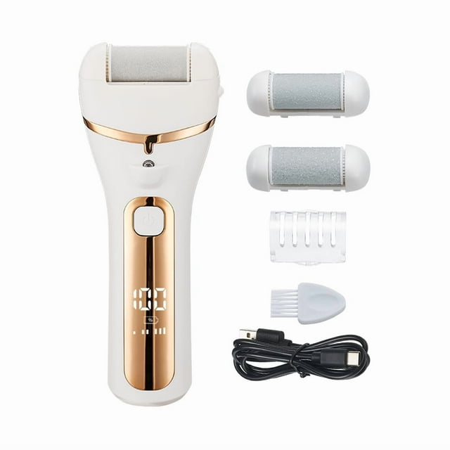 Electric Foot Callus Remover Strong Motor Usb Rechargeable Electric Charging Foot Grinder With 3pcs Grinding Heads