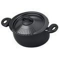 thumbnail image 2 of Bialetti 5.5 Quart Pasta Pot with Strainer Lid, Charcoal Nonstick Oval Pot, 2 of 7
