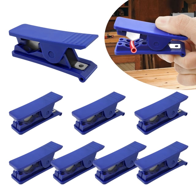 8 Pcs Tubing Cutter Accurate Plastic Hose Cutter Tool with Carbide Blade Easy to Use Pipe Cutting Tool for PE and PU Tubing-8pcs-