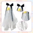 thumbnail image 5 of 2 Piece Porch Goose Outfits Halloween Porch Goose Outfit White Wedding Bridal Goose Dress and Veil Set for Fall Lawn Porch Decor Party Photo Props, 5 of 6