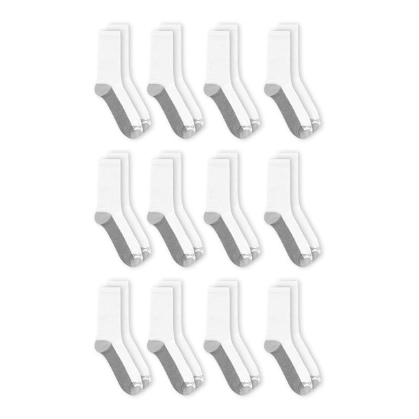 Fruit of the Loom Athletic Socks, 12 Pack