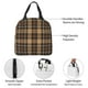 thumbnail image 4 of Easygdp khaki coffee plaid Bolsa Térmica Premium - Tela Oxford Impermeable, Gran Capacidad, Bolsillo Frontal, Unisex para Trabajo, Escuela, Actividades al Aire Libre y Picnics, 4 of 8