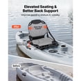 thumbnail image 2 of KFFKFF Siège de Kayak, 1 Pack Hauteur Surélevée de 1,3 Pouces, Siège de Canot Pliable Universel avec Support Dorsal Réglable, Sangles Réglables, et Cadre en Alliage d'Aluminium pour s'Asseoir sur le Dessus/pêche, 2 of 9