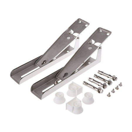 

2pieces Foldable Stretch Wall Mount Rack Shelf Kitchen Microwave Oven Bracket