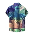 thumbnail image 5 of LYXSSBYX Mens Shirts Short Sleeve Clearance under 5.00 Men Shirt Print Short Sleeve Shirt Males Funny Tropical Casual Hawaiian Beach Shirt, 5 of 5