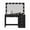 Black, variant on Ember Interiors Becca Modern White Painted Vanity Desk, USB Port, for Bedroom