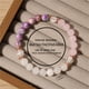 thumbnail image 4 of Pulsera de piedra natural original con cuarzo rosa, estilo playero para niña, piedra de 8 mm, cuentas de piedra originales, 4 of 6