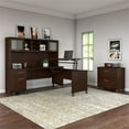 thumbnail image 2 of Bush Furniture Somerset Bureau en L Assis-Debout avec Huche et Armoire, Cerisier, 2 of 7