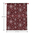 thumbnail image 5 of Christmas Bags Drawstring,Red and Black Christmas Snowflake Pattern Large Xmas Christmas Gift Bags,Reusable for Xmas and New Year Party Favors and Supplies,27.6" X 19.7", 5 of 5