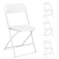 thumbnail image 2 of Wangbujianwang 6PACK-White Folding Chairs, Portable Party Chairs, Plastic Folding Chair,Stackable Commercial Seats with Steel Frame for Office Wedding Party Patio Dinning Events, 350lbs Capacity, 2 of 9