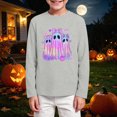 thumbnail image 2 of Toddler Boys Halloween Shirt for 3t 4t Boys Halloween Ghost T-Shirt Glow In The Dark Long Sleeve T Shirt Toddler to Youth Boys Clothes Size 3-4 Years, 2 of 5