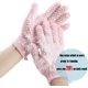 thumbnail image 4 of Guantes de ducha exfoliantes Guantes de ducha exfoliantes dobles gruesos y suaves, productos de baño para eliminar células muertas, 1 par (rosa) JAMW Sencillez, 4 of 5