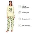 thumbnail image 2 of Let It Snow Somewhere Else Matching Family Christmas Pajamas, Tropical Palm Tree Holiday, 2 Pieces With Pockets, Size NB - Men 6XL, 2 of 7