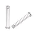 thumbnail image 4 of Uxcell Single Hole Clevis Pins 8mm x 50mm Flat Head 304 Stainless Steel Link Hinge Pin 4Pcs, 4 of 5
