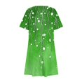 thumbnail image 4 of Savings Up to 50% off Women Plus Size Dresses Womens Casual Printed Short Sleeve Round Neck Ladies Dress, 4 of 7