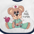 thumbnail image 4 of Inktastic CNA An Angel in Scrubs Teddy Bear Boys Baby Bib, 4 of 4
