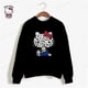 thumbnail image 3 of Sudadera con capucha fina y elegante de HELLO KITTY Harajuku para mujer, estilo coreano, holgada, estilo urbano, con dibujos animados, tallas S a 3XL, 3 of 5