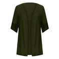 thumbnail image 4 of Lightweight Cardigans for Women Open Front Elbow Length Sleeve Solid Tops Comfortable Wraps Vacation Daily Wear Casual Loose Shrugs for Women GN2 L, 4 of 6