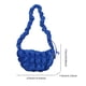 thumbnail image 3 of Bolso bandolera con forma de nube para mujer, bolsos suaves con asa superior, bolsos casuales fruncidos (azul), 3 of 8