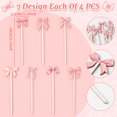 thumbnail image 2 of Pajarita rosa TICIAGA, 28 piezas, decoración con púas de madera, 2 of 5