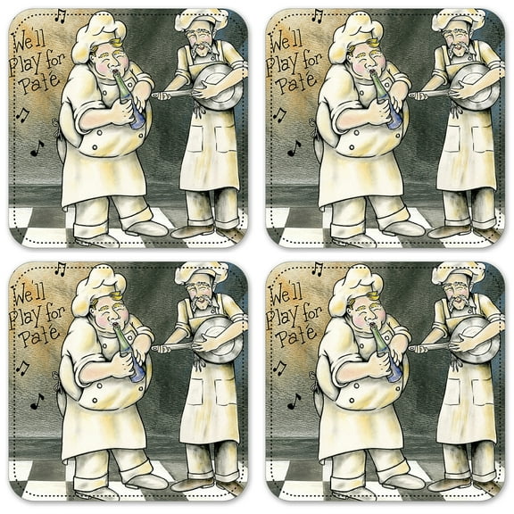 Vinyl Drink Coasters - Set of 4 - Play for Pat'e
