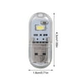 thumbnail image 3 of USB-Powered LED Light Portable Small Book Reading Car Interiors Computer Keyboard Lamp Household Bedroom Room Decor Emergency White Light, 3 of 8