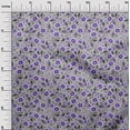 thumbnail image 3 of oneOone Polyester Spandex Purple Fabric Floral Craft Projects Decor Fabric Printed By The Yard 56 Inch Wide, 3 of 5