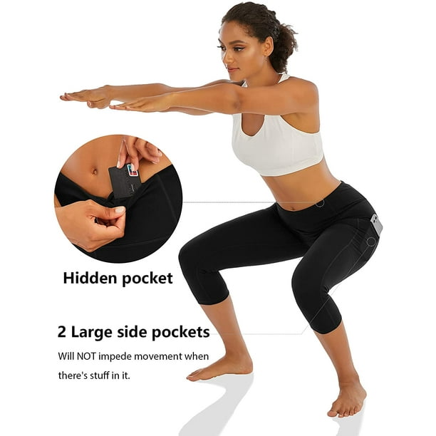 No Camel Toe Workout Yoga Shorts Hidden Pocket Buttery Soft High