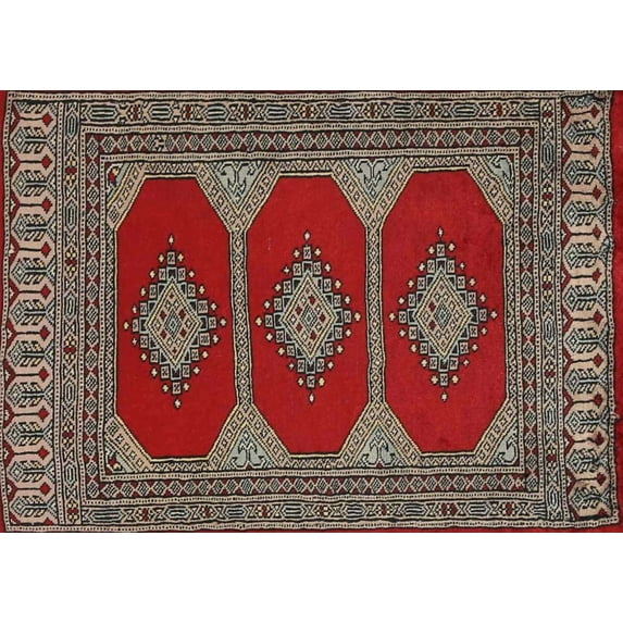 Ahgly Company Indoor Rectangle Traditional Brown Persian Area Rugs, 2' x 5'