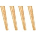 Wooden Table Legs and Furniture Feet with Mounting Plates & Screws for