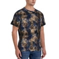 thumbnail image 2 of Vsdgher Watercolor Snake Skin Print Men's Dry Fit Mesh Athletic Shirts Moisture Wicking Tennis T-Shirt Tops, 2 of 9