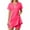 Red, variant on Tennis Dresses for Women with 2 Pockets Built in Shorts Short Sleeve Quarter Zip Lapel Collar Side Slit Golf Dress