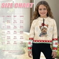thumbnail image 7 of Xixirimido Yorkshire Terrier Paw Christmas Theme Pattern Half Zip Sweatshirt for Girls Long Sleeve Pullover Crop Tops with Pocket Kids Hoodie Fall Winter Clothes Size 11-12, 7 of 7