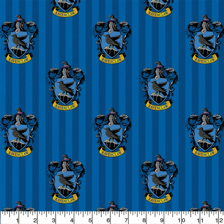 Ravenclaw House Crest Fabric Harry Potter Fabric Print 100% 