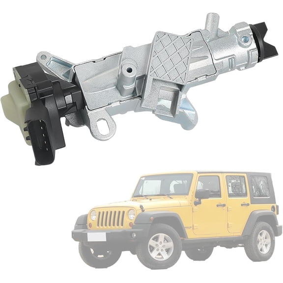NURATIT Ignition Lock Cylinder Housing Compatible with Chrysler PT Cruiser Jeep Compass, Wrangler, Patriot, Dodge Caliber Nitro 68054822AA