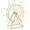Style 3, variant on Giaone Creative Rotating Ferrises Wheel Decors Desk Decors Ornament Iron Skies Wheel Sculpture Light String Home Decorations