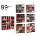 thumbnail image 5 of Paquete de 99 bolas de árbol de adornos navideños inastillables para decoraciones festivas de temporada de bodas MFZFUKR CPB-SSW203-3, 5 of 5