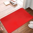 thumbnail image 4 of Gukieu Red Print Dust-proof Floor Mats, Water-absorbent and Non-slip Flannel Door Mats 16x24in, Home Decoration Suitable for Kitchen, Bathroom, Garage, 4 of 7