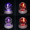 thumbnail image 2 of Luz nocturna con bola de cristal 3D, lámpara de mesa con luz LED de anime, cambio de 7 colores para lámpara de decoración de habitación, regalos de Navidad e ideas de regalos de cumpleaños para n, 2 of 5
