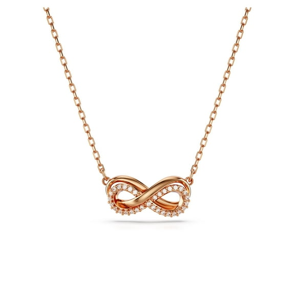Collar con colgante de hipérbola de Swarovski con símbolo de infinito