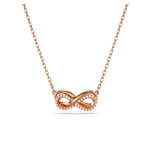 Collar con colgante de hipérbola de Swarovski con símbolo de infinito