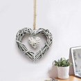 thumbnail image 2 of Rattan Hanging Decorative Hearts, Handmade Natural Vine Wreath for Wedding Home Decor, White Heart Wall Hanging (1pc), 2 of 4