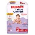thumbnail image 3 of Pañal Desechable Huggies Ultraconfort Etapa 3 Niña (60 x 3) 180pz, 3 of 6