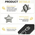 thumbnail image 3 of Uxcell Metal Phone Charm Hook 1", 12Pcs Adhesive Star Shaped Phone Finger Grip Hook Smartphones Keychain Ring Charm Loop for DIY Tablet Case Accessories, Black, 3 of 6