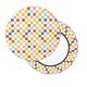 thumbnail image 2 of Balery Colorful Checkered 1 Fundas de asiento para taburete de bar redondo de tela de terciopelo ajustables que protegen de arañazos y manchas para sillas de 14 a 17 pulgadas.-13 inch, 2 of 7