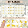 thumbnail image 2 of 2400pcs 10 Styles Gold Meal Stickers 0.5 Inch Food Choice Sticker Sheep/Duck/Carrots/Vegetarianism Wedding Meal Indicator Stickers Kitchen Stickers for Place Card Wedding Party Supplies, 2 of 9