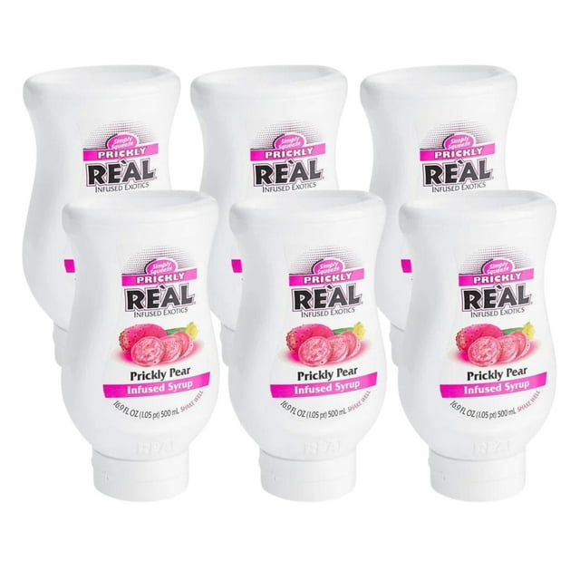 Real Sirop Infusé à la Purée de Figue de Barbarie 16,9 fl oz - Saveur Amère-Douce