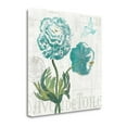 thumbnail image 2 of "Floral Messages On Wood I Blue" By Sue Schlabach, Giclee on Gallery Wrap Canvas, 2 of 2