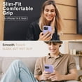 thumbnail image 2 of XUCP-Compatible with iPhone 14 Case,[Silky Touch Premium Liquid Silicone] [Soft Anti-Scratch Microfiber Lining], Ultra Slim Shockproof Protective Case for iPhone 14 - Light Purple, 2 of 4